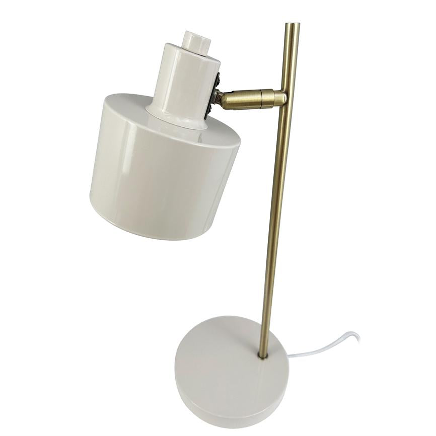 Dyberg Larsen Ocean bordlampe beige messing retro