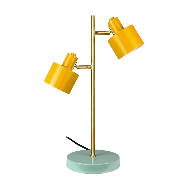 Dyberg Larsen Ocean bordlampe karri turkis 2 skjerm