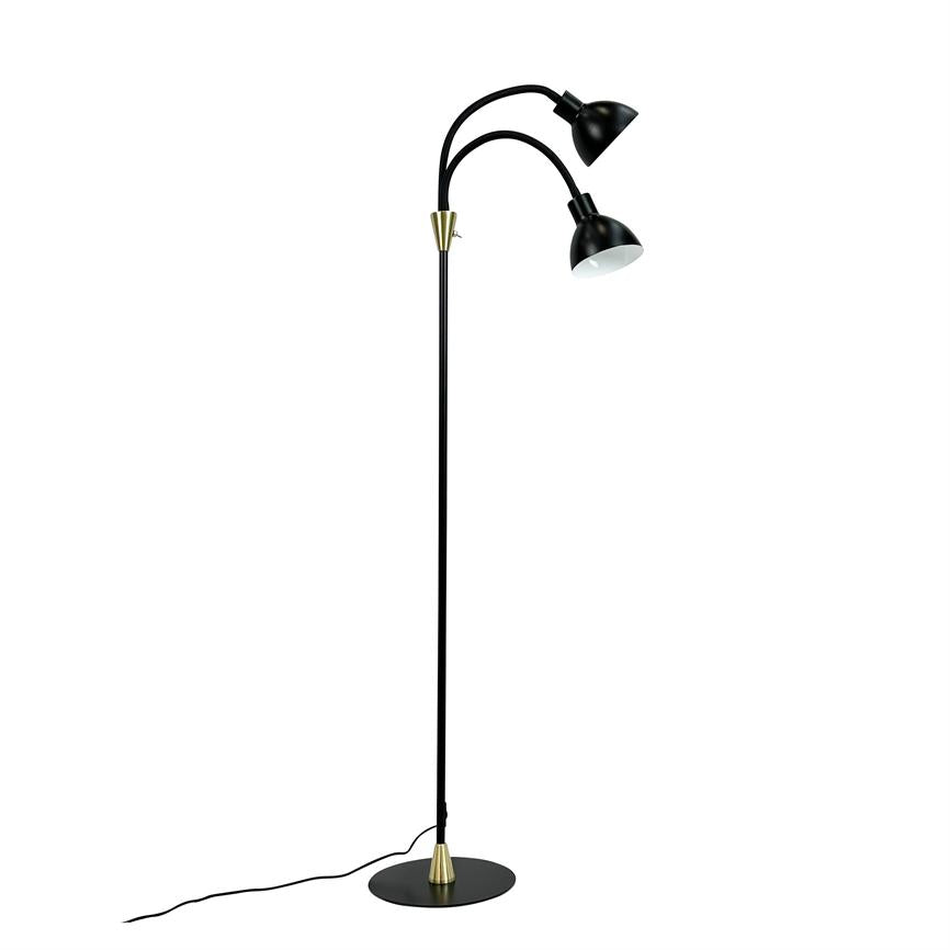 Dyberg Larsen Lilje gulvlampe svart messing