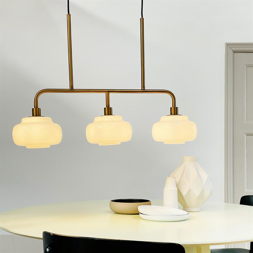 Dyberg Larsen Ossett pendel lang opal bronse