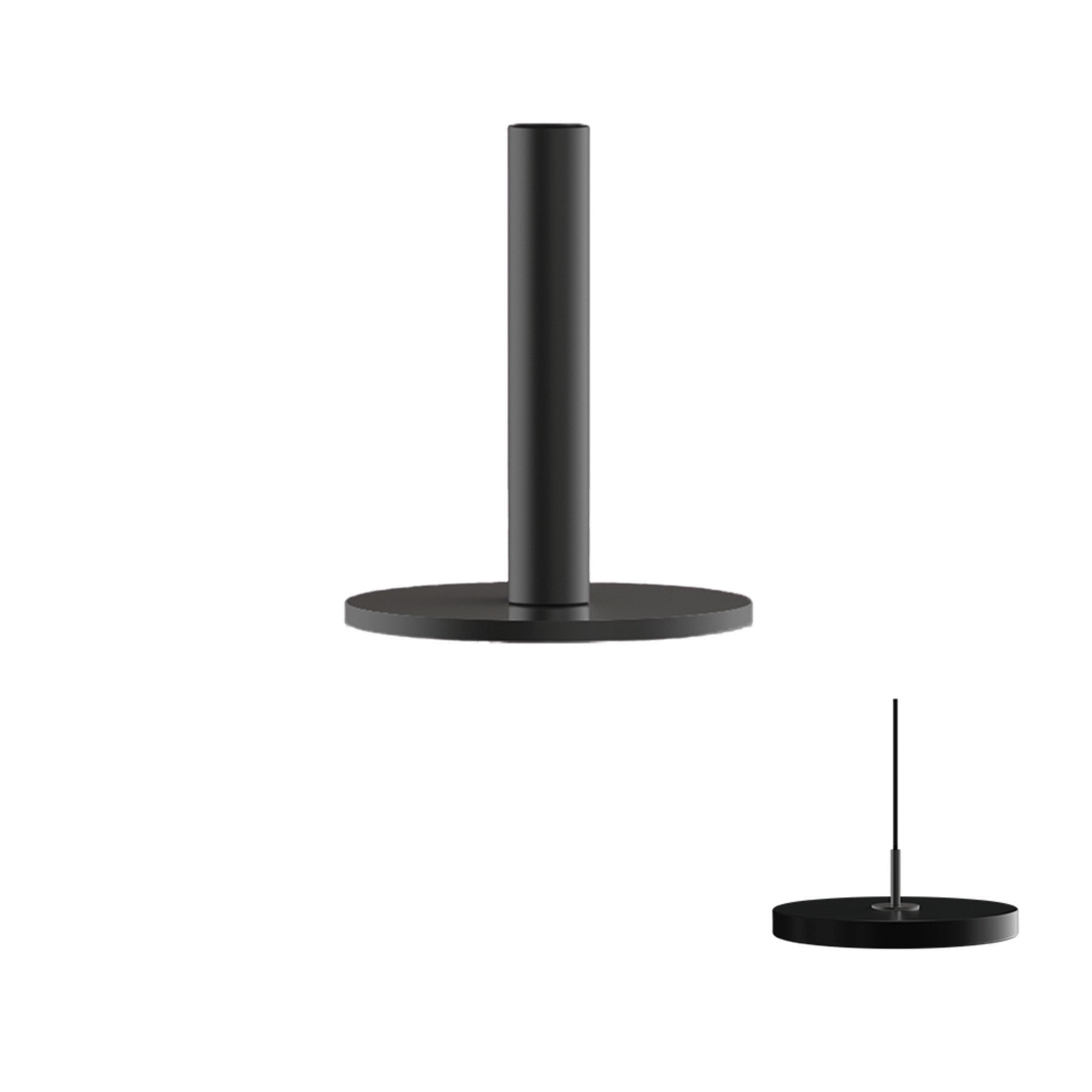 UMAGE Asteria metalldeksel Medium svart reservedel