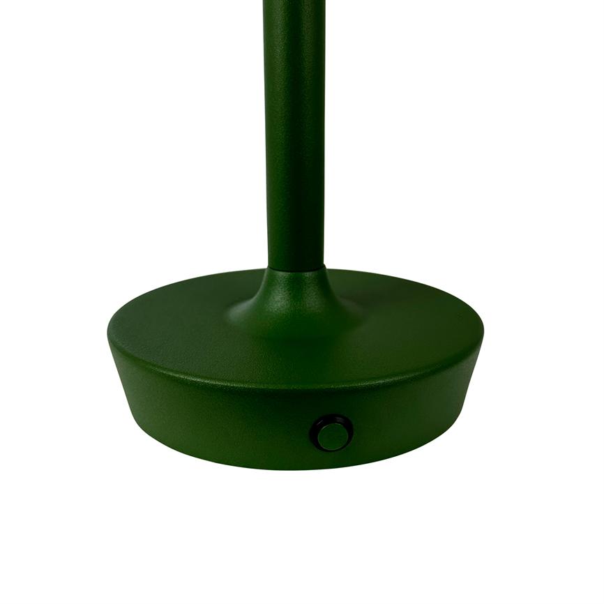 Dyberg Larsen Flow LED bordlampe mørkegrønn oppladbar