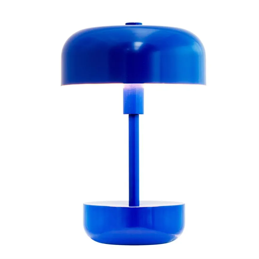 Dyberg Larsen Haipot LED bordlampe blå oppladbar