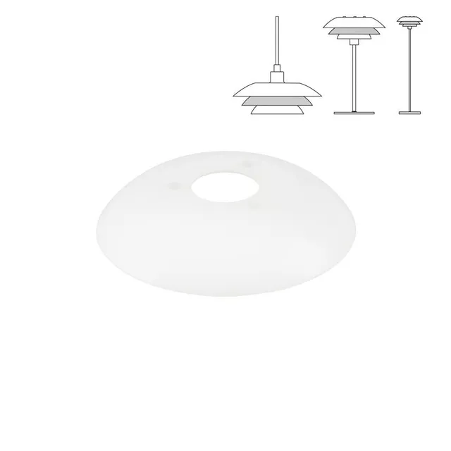 Dyberg Larsen DL20 Opal glass midtskjerm reservedel