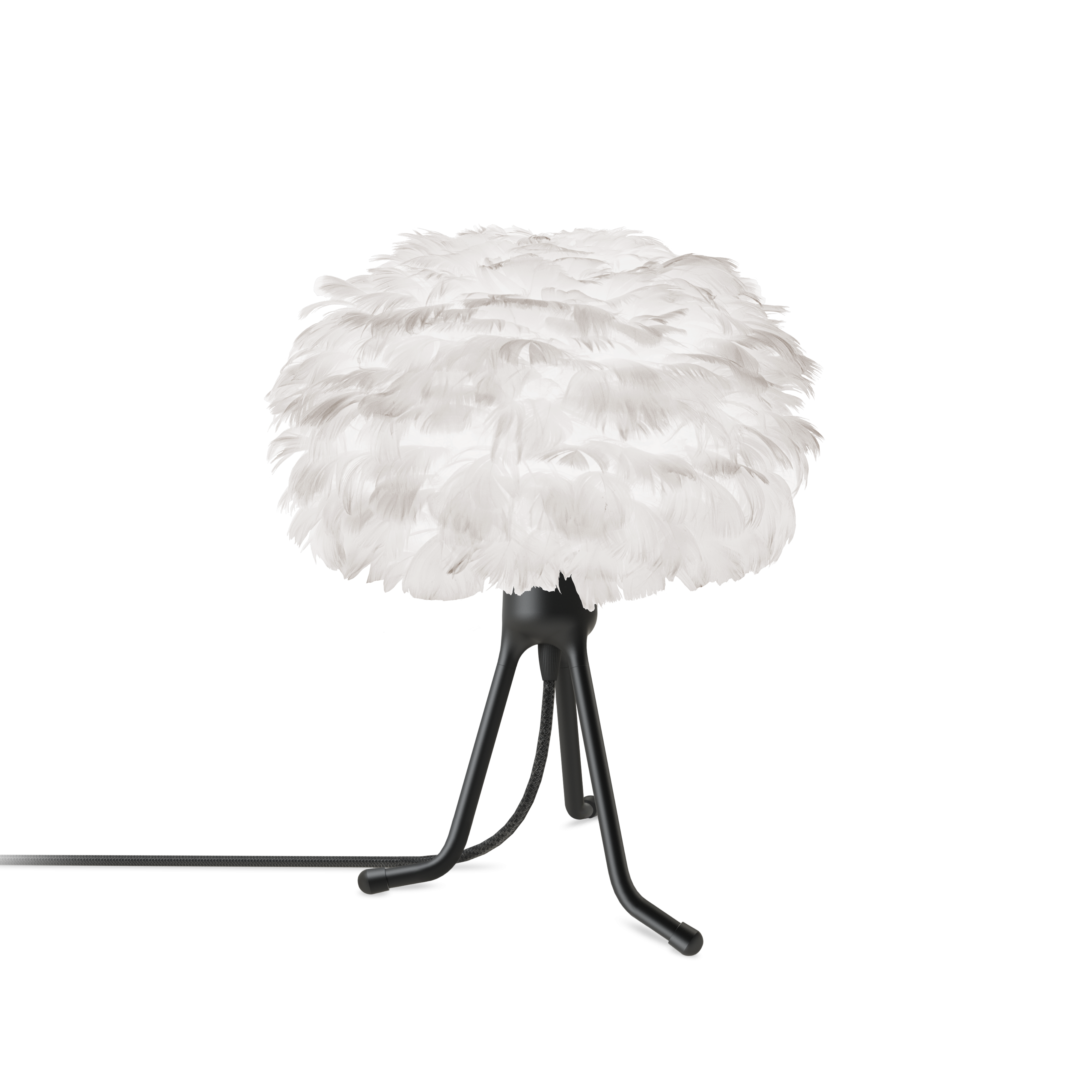 Umage Eos Micro bordlampe fot hvit fjær