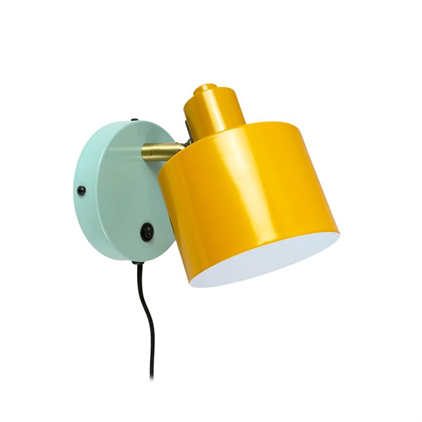 Dyberg Larsen Ocean vegglampe karry/turkis E14