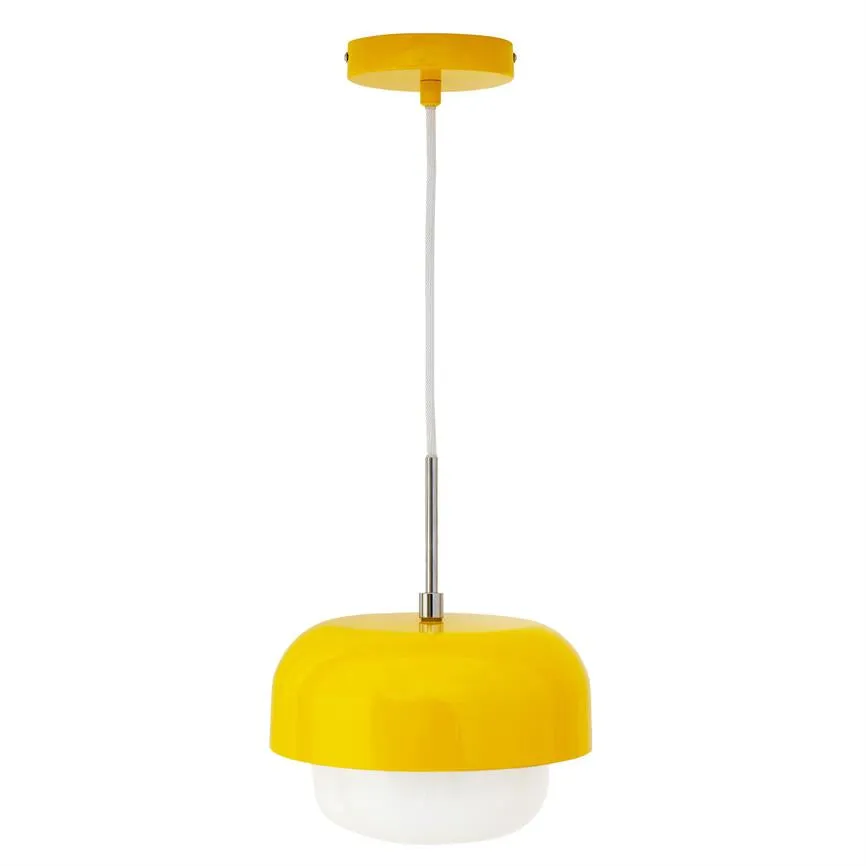Dyberg Larsen Haipot pendel taklampe gul Yuzu