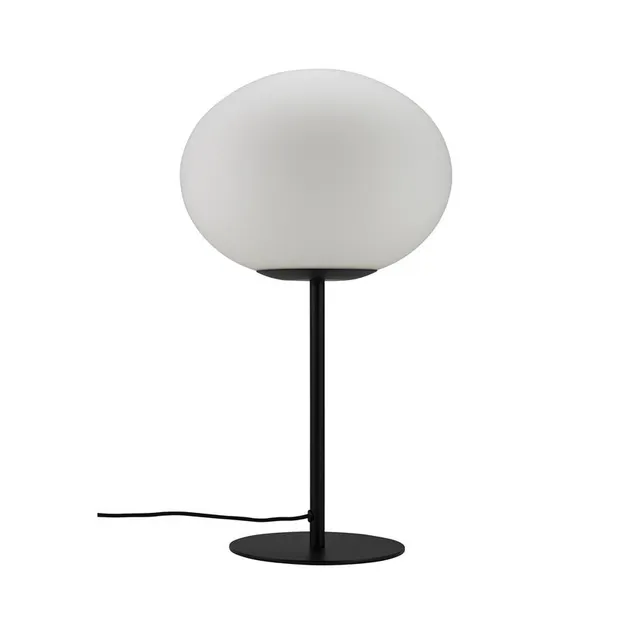 Dyberg Larsen Princess bordlampe sort 48,5 cm opalglass