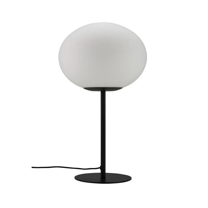 Dyberg Larsen Princess bordlampe sort 48,5 cm opalglass