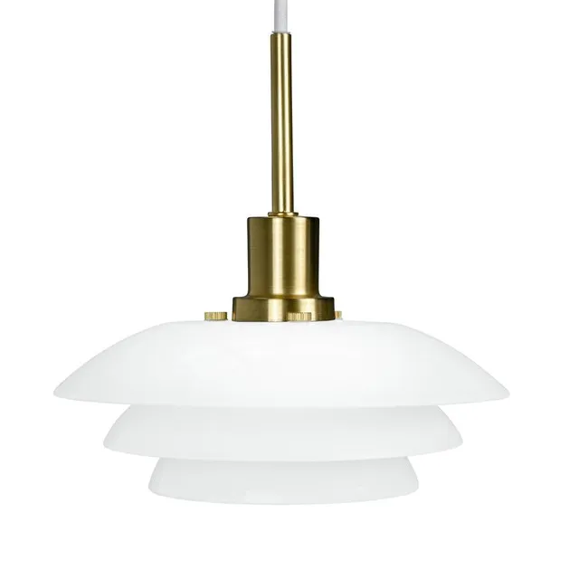 Dyberg Larsen DL20 pendel taklampe opal messing