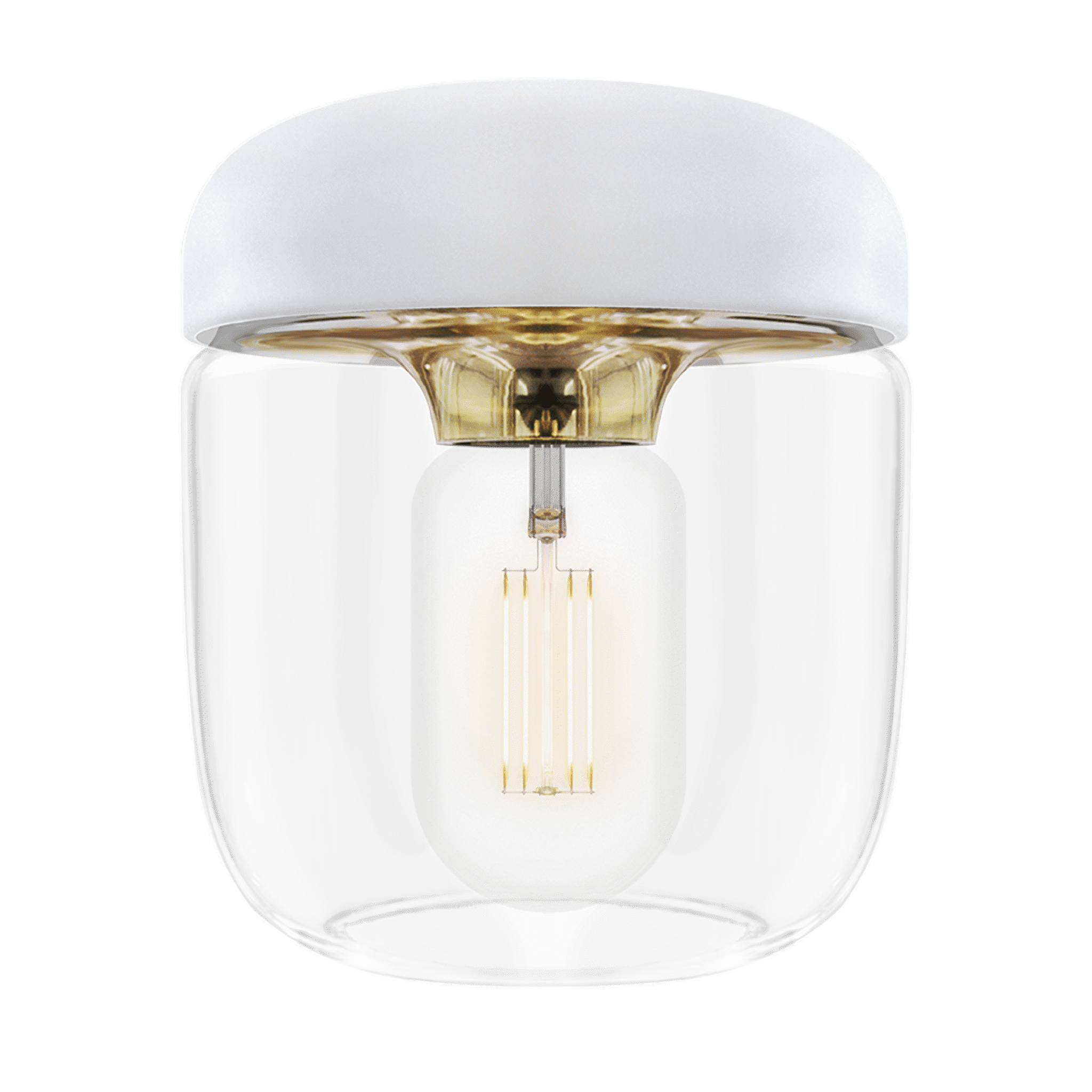 UMAGE Acorn pendelskjerm hvit messing liten