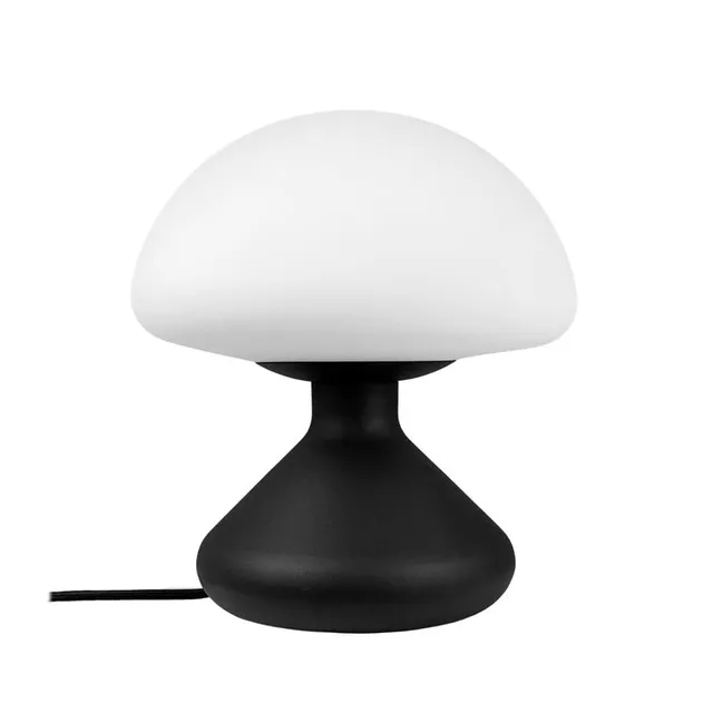 Dyberg Larsen Trophy bordlampe sort opalglass