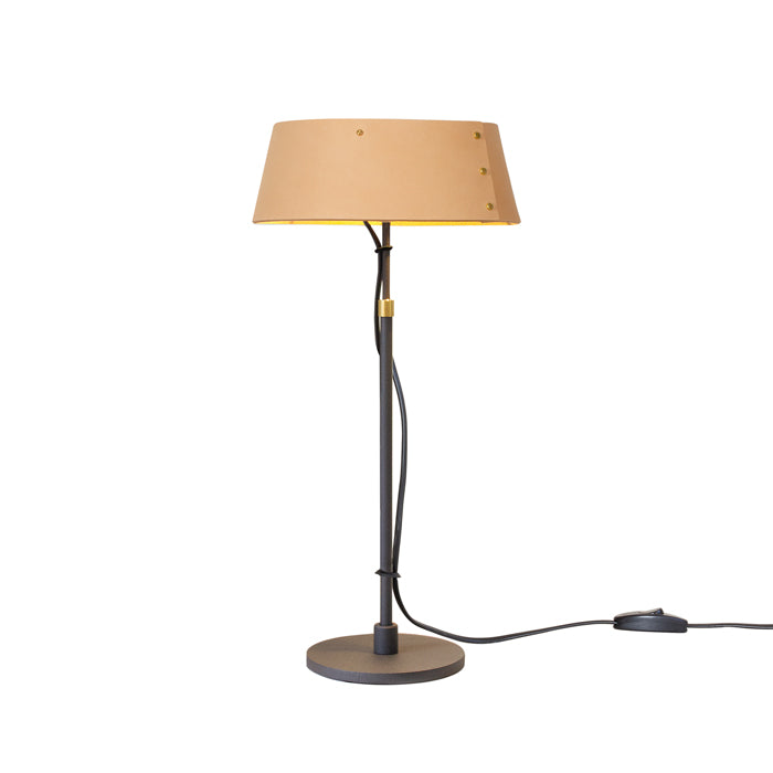 Zlamp Karl 926-2017 bordlampe stor cognac skinn justerbar
