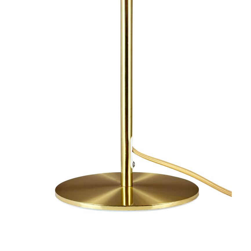 Dyberg Larsen Globus bordlampe beige messing 43,5cm
