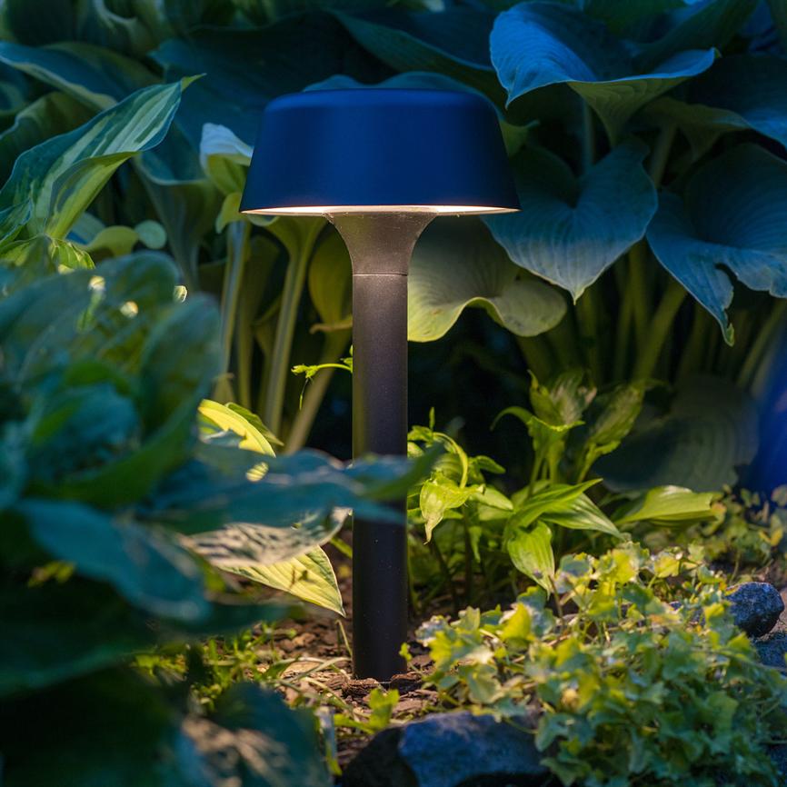 Dyberg Larsen Valencia solar bedlampe sort