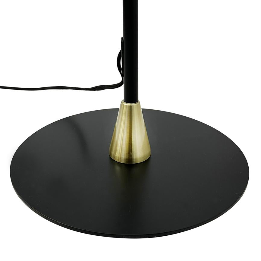 Dyberg Larsen Lilje gulvlampe sort messing