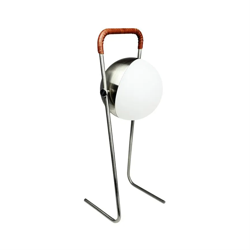 Dyberg Larsen Mova bordlampe krom oppladbar