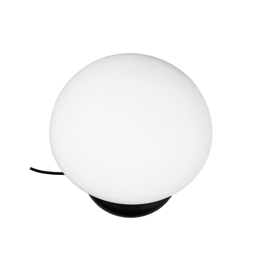 Dyberg Larsen Trophy bordlampe sort opalglass