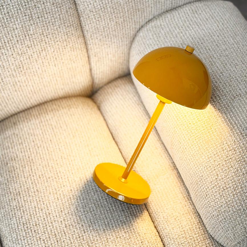 Dyberg Larsen Borås bordlampe karry oppladbar