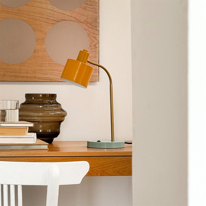 Dyberg Larsen Ocean Flex bordlampe karry/turkis E14