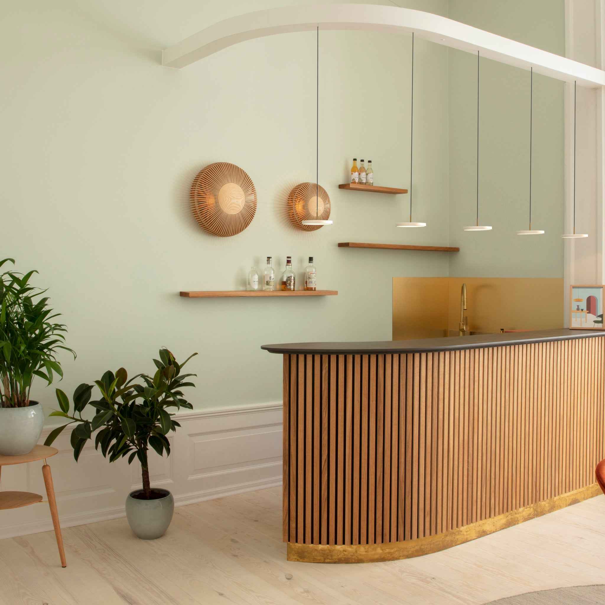 UMAGE Clava Up Wood vegglampe eik medium