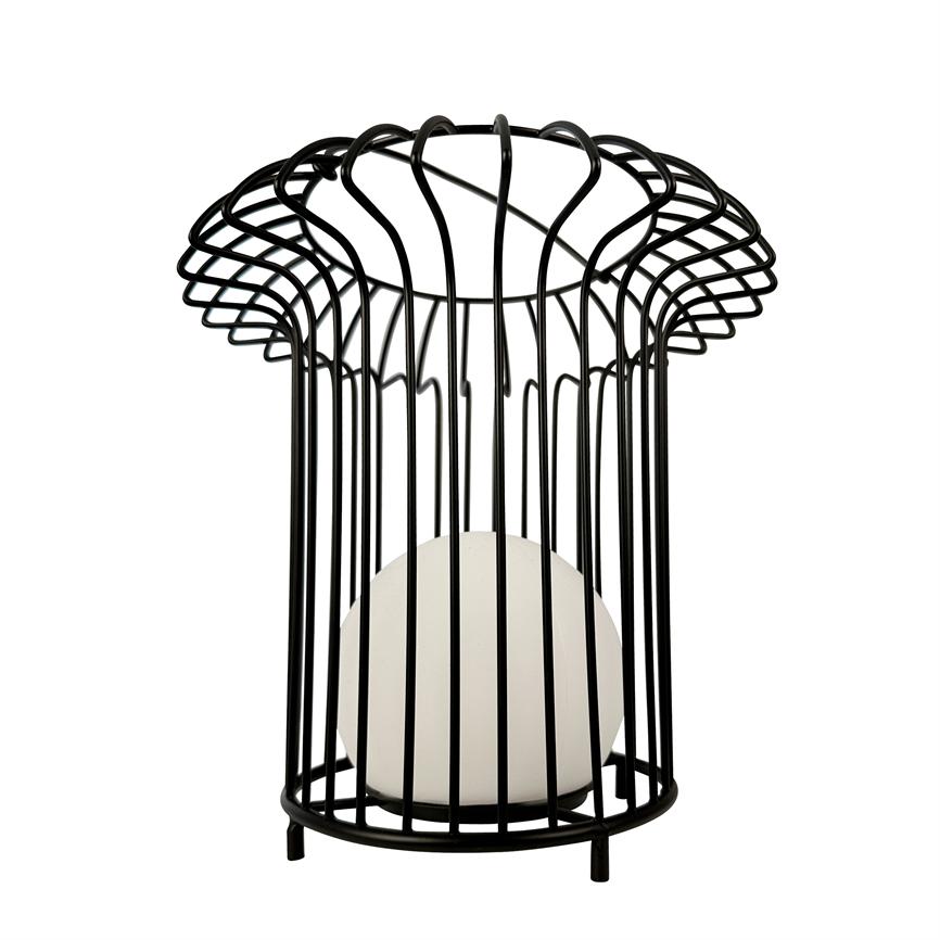 Dyberg Larsen Basket lanterne sort metall