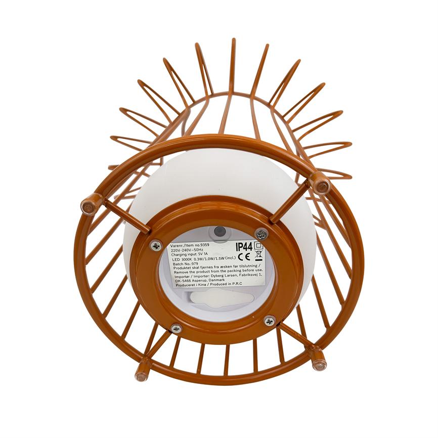 Dyberg Larsen Basket lanterne terracotta metall
