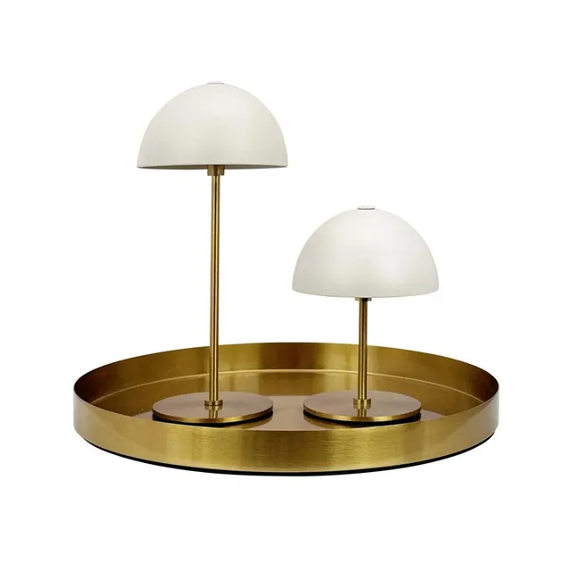 Dyberg Larsen Along mini bordlampe beige 2 stk brett