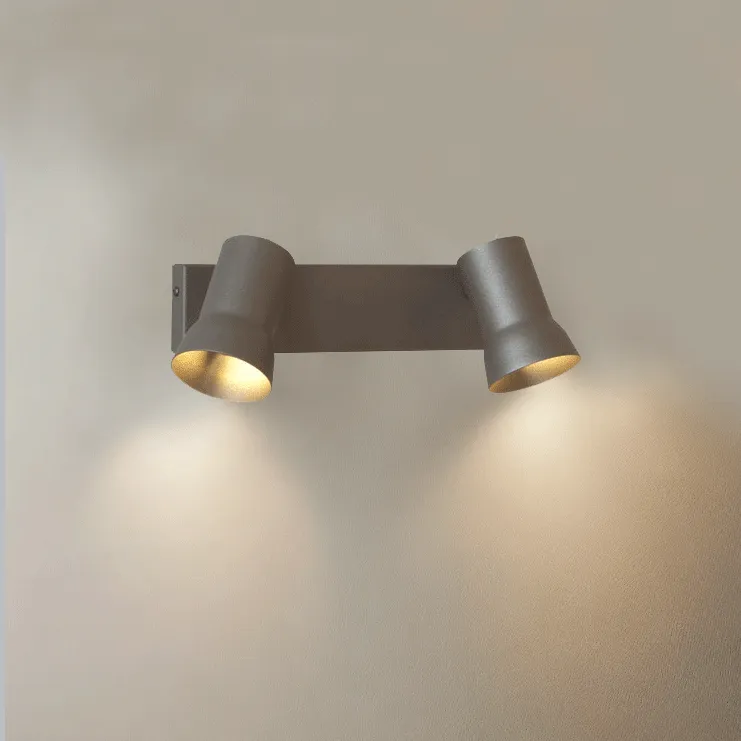 Zlamp P7 139 dobbel vegglampe hvit leselys
