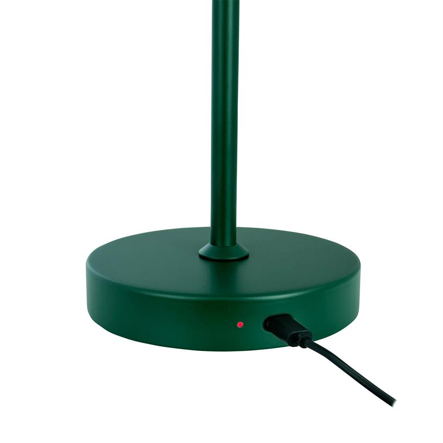 Dyberg Larsen Stockholm V2.0 bordlampe mørkegrønn oppladbar