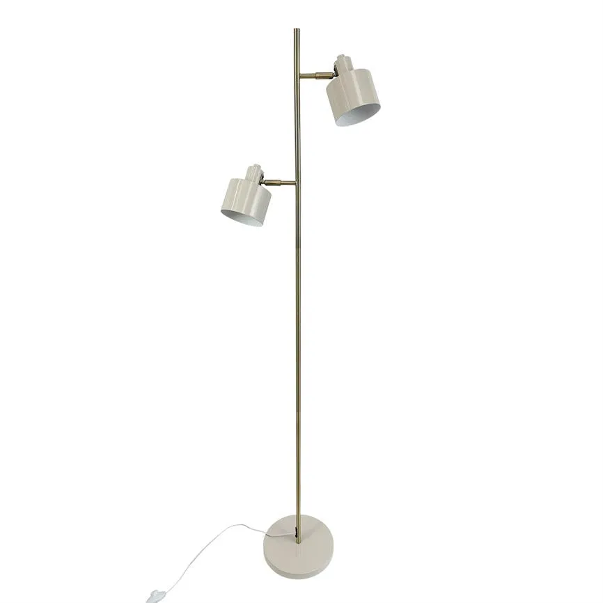 Dyberg Larsen Ocean gulvlampe beige messing