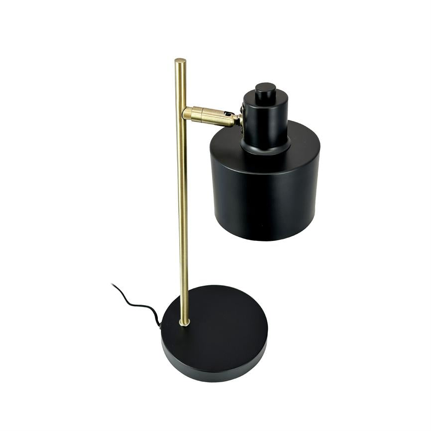 Dyberg Larsen Ocean bordlampe sort messing retro