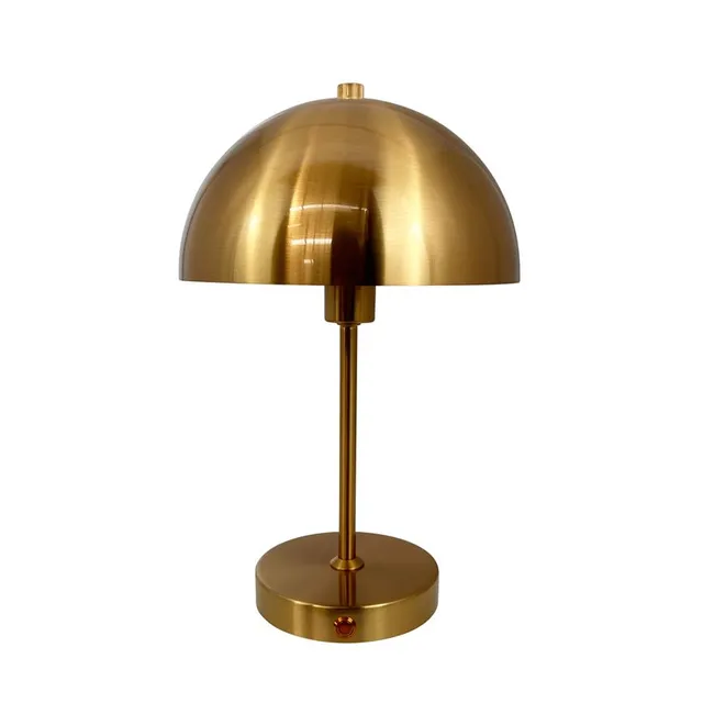 Dyberg Larsen Stockholm bordlampe antique brass oppladbar