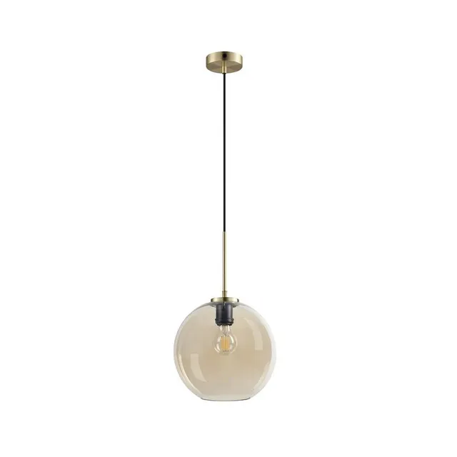 Dyberg Larsen Loop pendel Ø25 rav glasskuppel