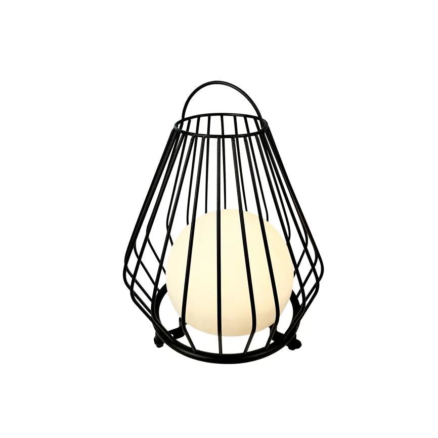 Dyberg Larsen Evesham Lantern Small lykt svart oppladbar