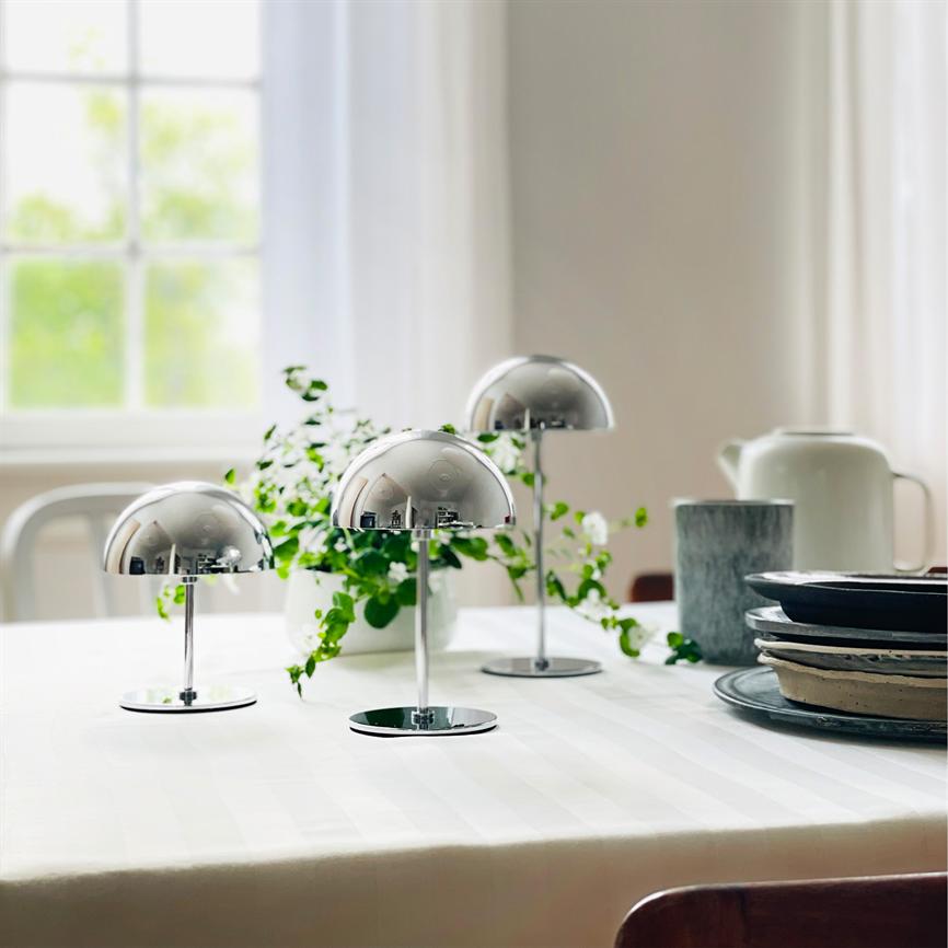 Dyberg Larsen Along bordlampe krom LED 3-pakning