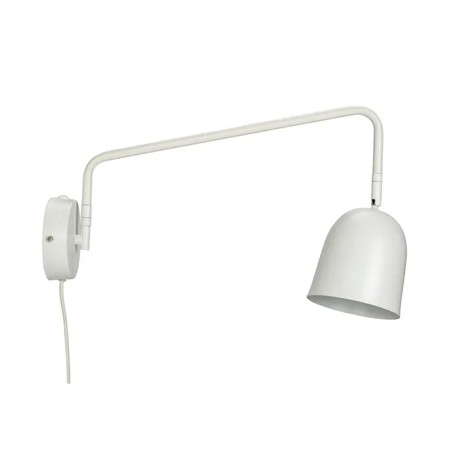 Dyberg Larsen Manchester vegglampe hvit svingarm