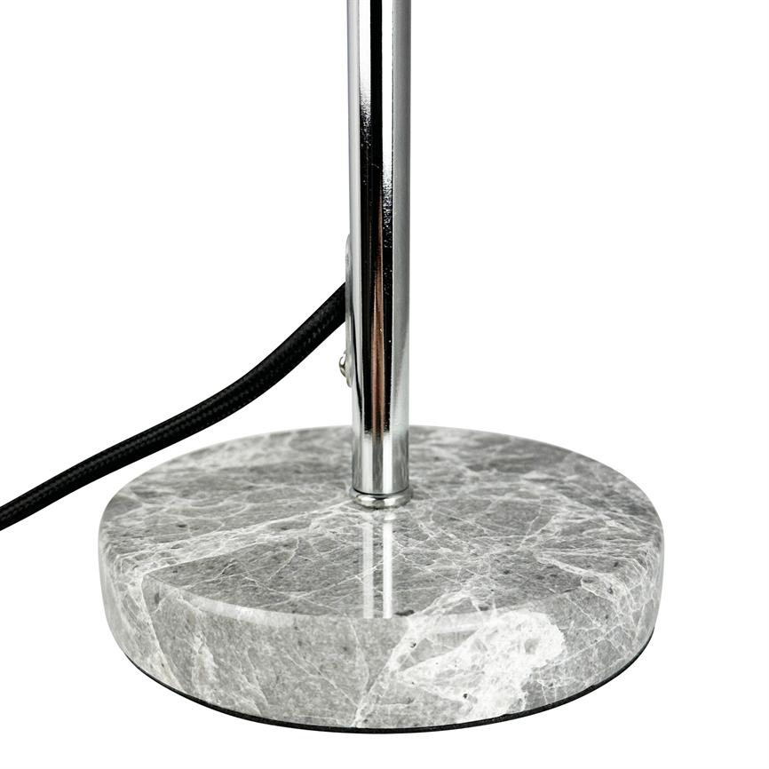Dyberg Larsen Stockholm bordlampe krom marmor