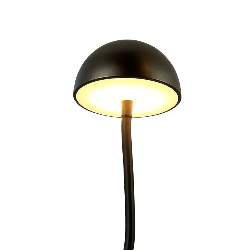 Dyberg Larsen Fonzy bordlampe LED sort oppladbar