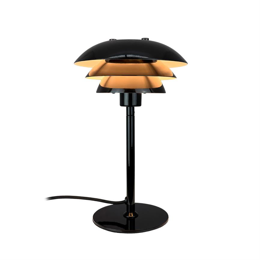 Dyberg Larsen Sixteen bordlampe svart blank 25 cm