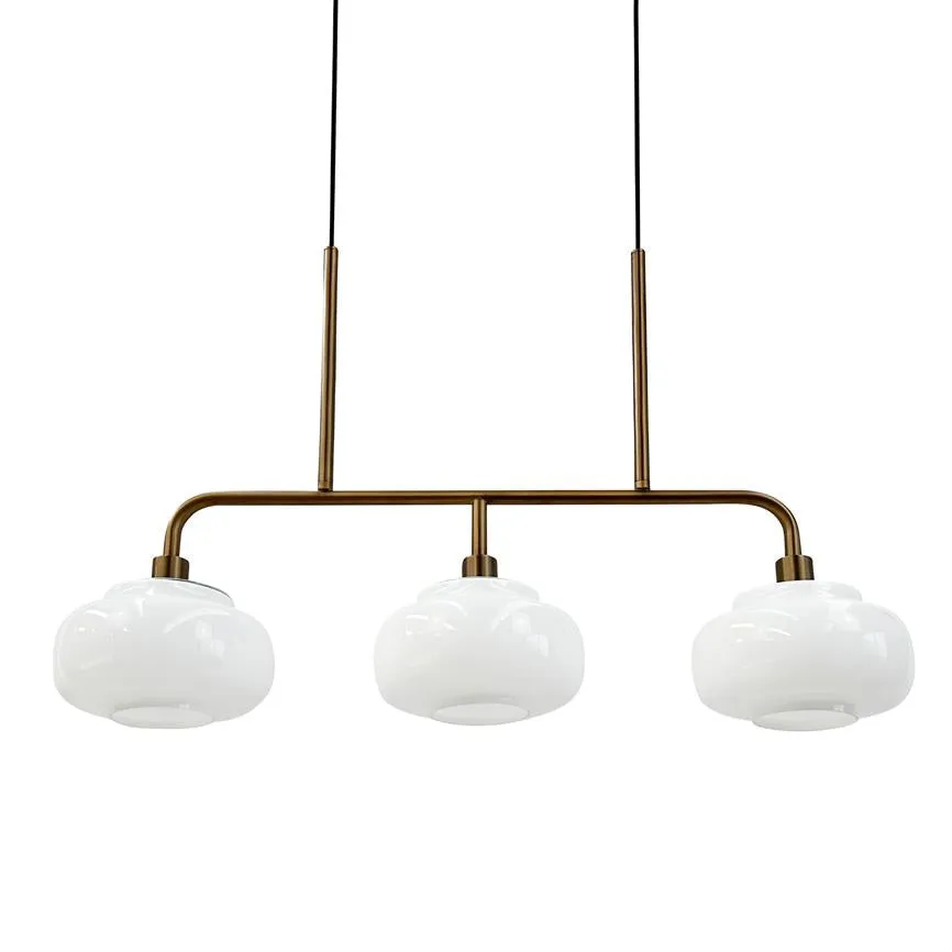 Dyberg Larsen Ossett pendel lang opal bronse