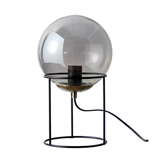 Dyberg Larsen Moon bordlampe smoke røykglass