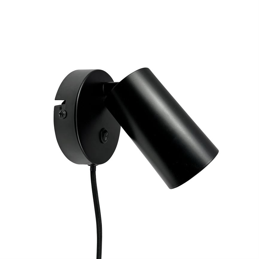 Dyberg Larsen Modern Wall Spot vegglampe svart bryter