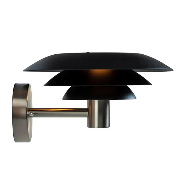 Dyberg Larsen DL25 utelampe svart/stål 25 cm blendfri