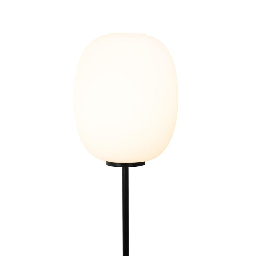 Dyberg Larsen DL39 gulvlampe opal svart
