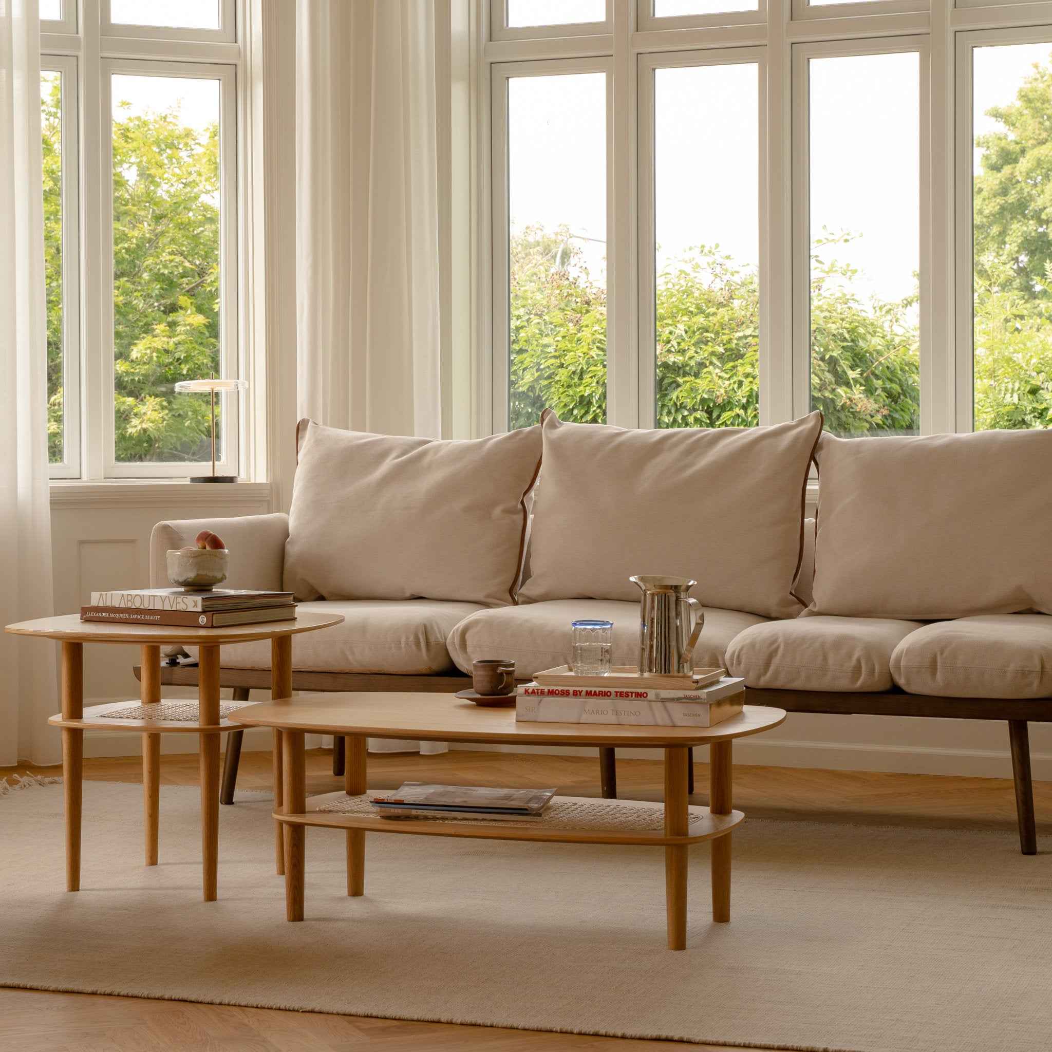Umage Together Sleek Rectangle salongbord eik low rottinghylle