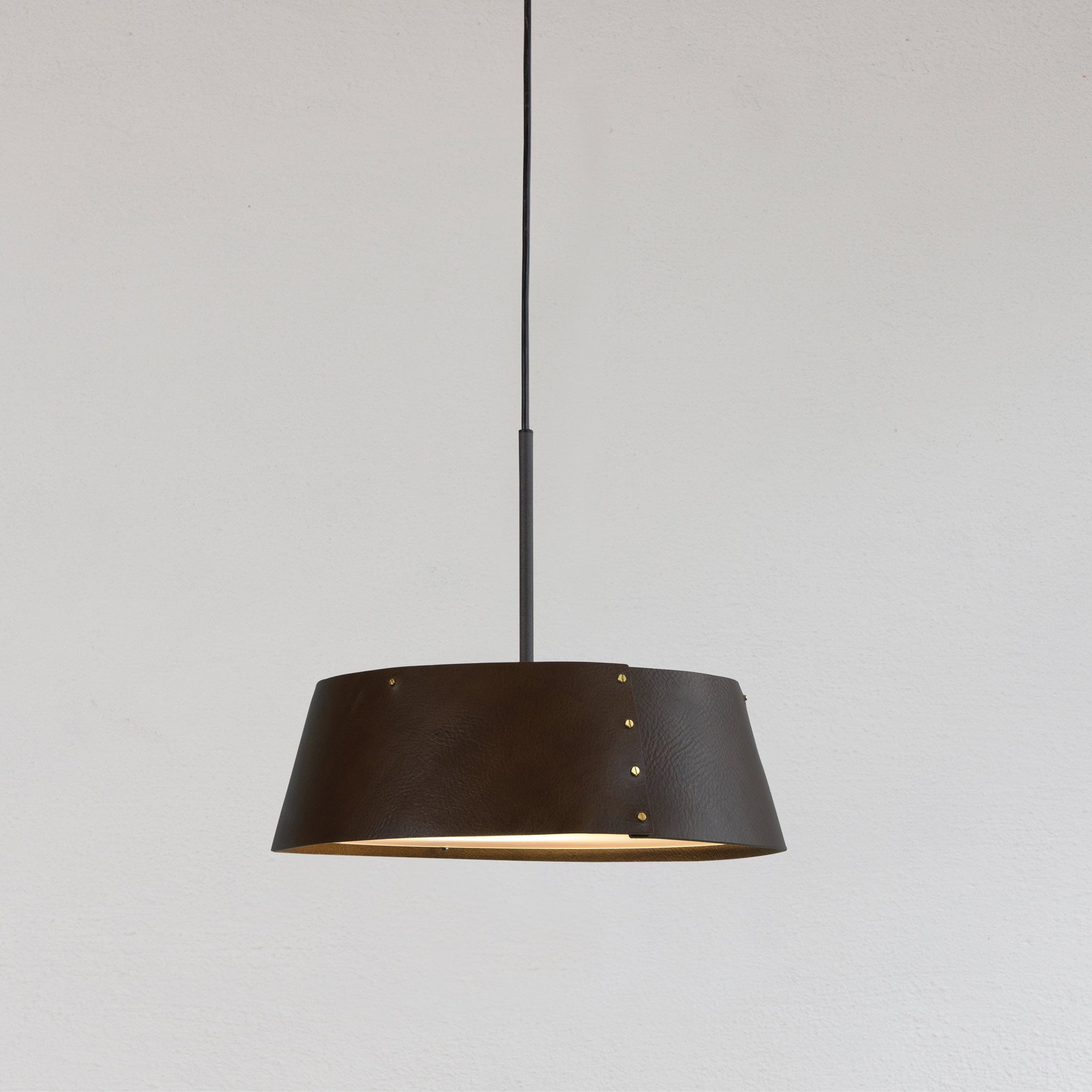 Zlamp Karl 951-3530 pendel 35 cm skinn cognac