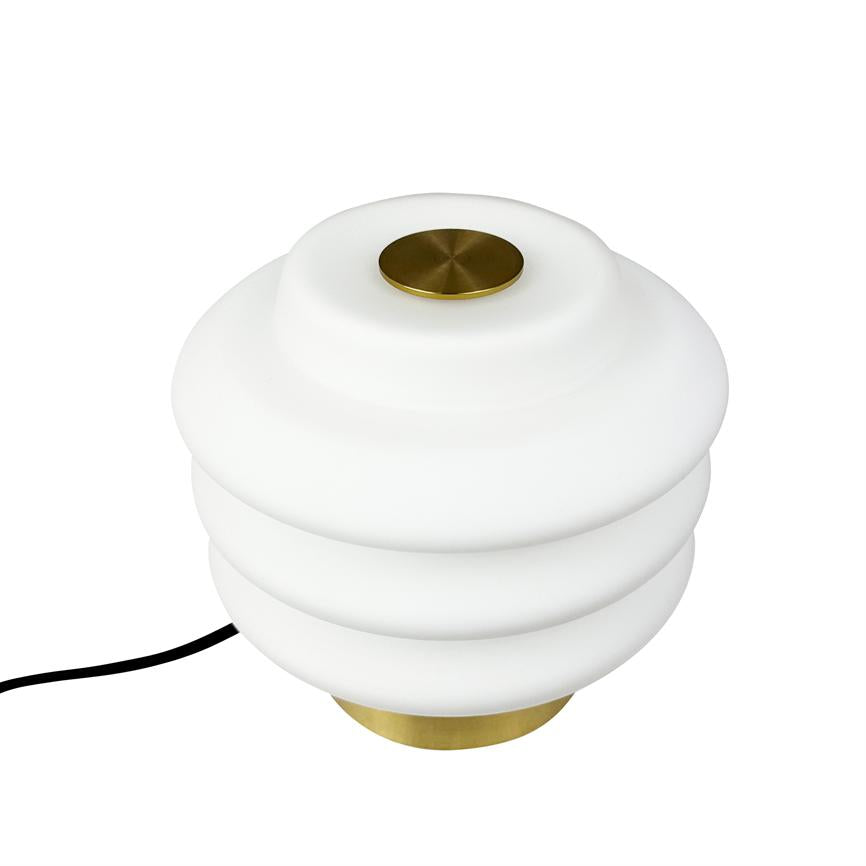 Dyberg Larsen Diva bordlampe opal messing G9 15 cm