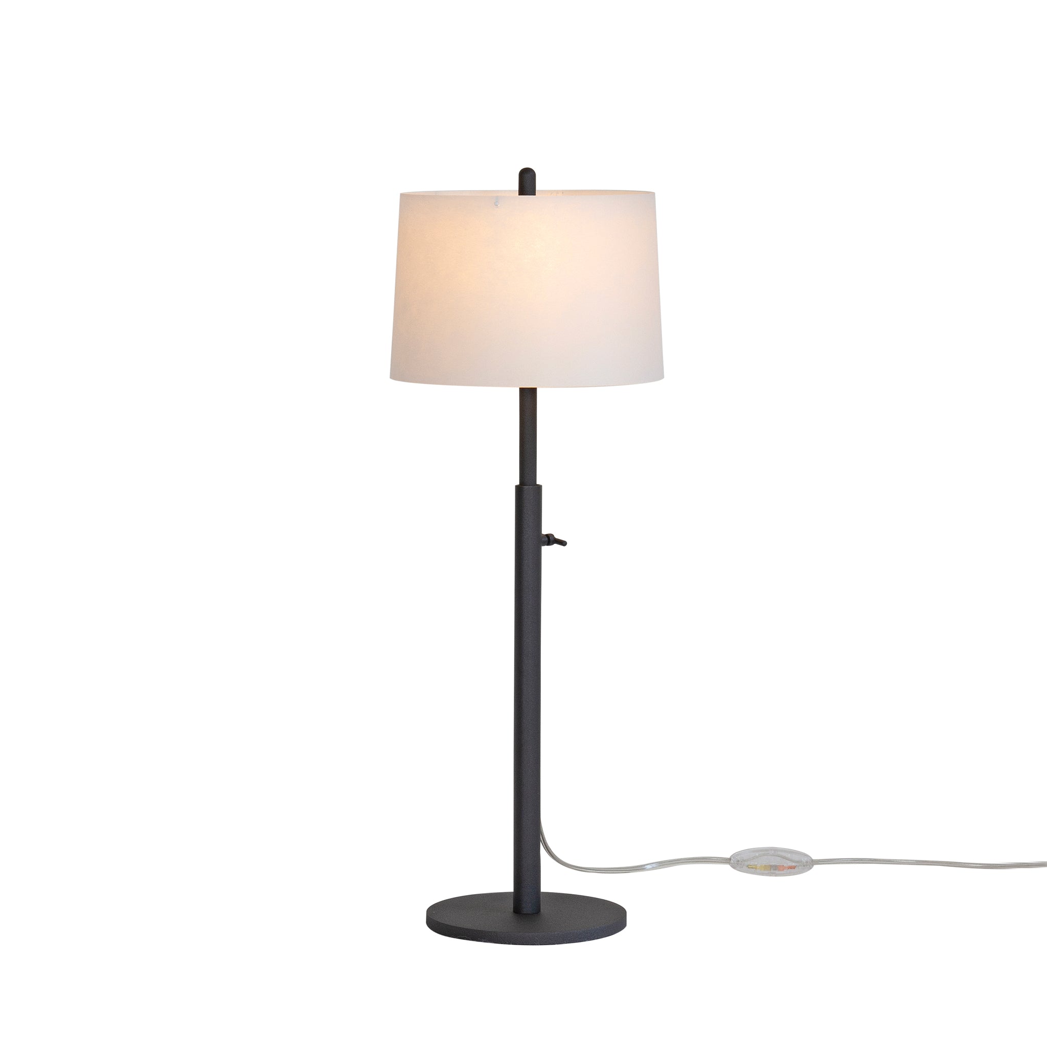 Zlamp Q 425-1918 bordlampe liten mørkegrå hvit
