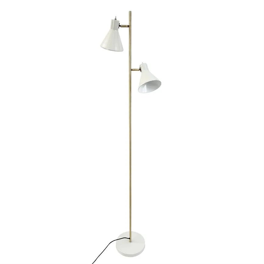 Dyberg Larsen Sleep gulvlampe hvit kitt